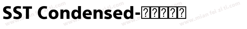 SST Condensed字体转换